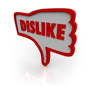 Dislike Thumb Down Hand Icon Shows Displeasure